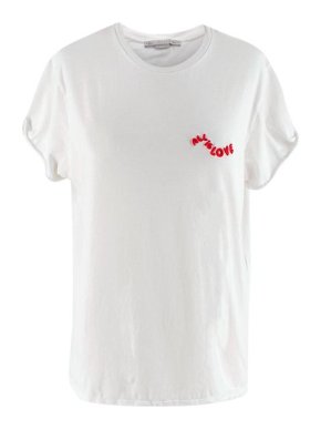 Stella McCartney White Cotton All Is Love T-Shirt