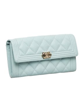 Chanel Caviar Quilted Boy Long Wallet
