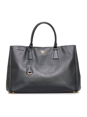 Prada Black Saffiano Large Galleria Tote Bag