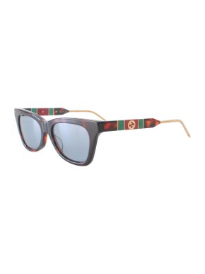 Gucci Tortoise Shell Web Trim GG Sunglasses