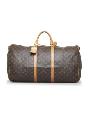 Louis Vuitton Monogram Keepall Bandouliere 60 Duffle Bag