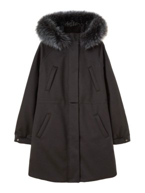 Loro Piana Black Caviar Cashmere Icery long Jacket