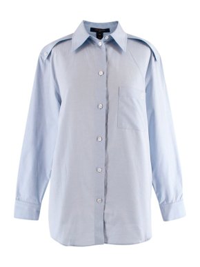 Louis Vuitton Blue Cotton Epaulette Shirt