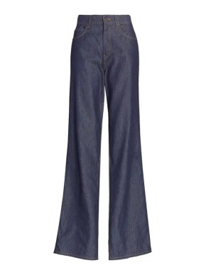 The Row Montes Indigo Denim High Rise Jeans