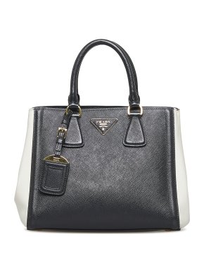 Prada Saffiano Lux Bicolor Galleria Tote Bag