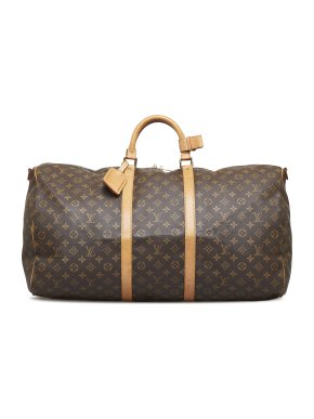 Louis Vuitton Monogram Keepall Bandouliere 60 Duffle Bag