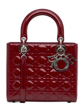 Patent Cannage Medium Lady Dior Bag