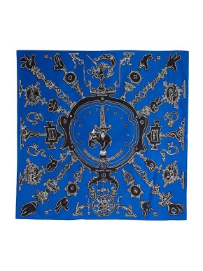 Hermes Serio Ludere Printed Silk Scarf 90