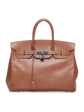 Hermes Noisette Birkin 35 PHW