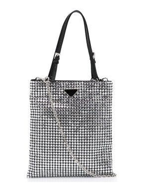 Prada Crystal Embellished Tote Bag