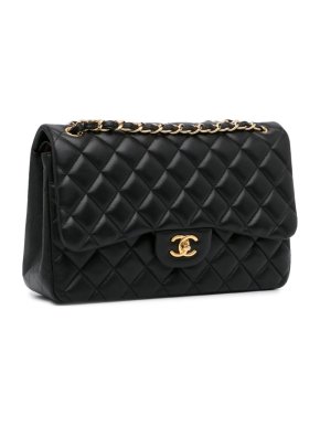 Chanel Quilted Lambskin Jumbo Double Flap Bag
