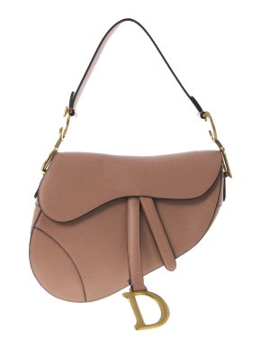 Dior Pink Leather Saddle Shoulder Bag