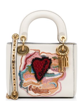 Limited Edition DiorAmour Embroidered Mini Lady Dior Bag