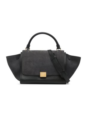 Celine Small Crocodile Embossed Trapeze Bag