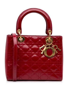 Lambskin Cannage Medium Lady Dior Bag