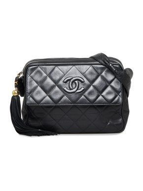 Chanel CC Lambskin Tassel Flap Camera Bag