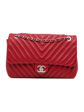 Lambskin Chevron Jumbo Double Flap Bag 1