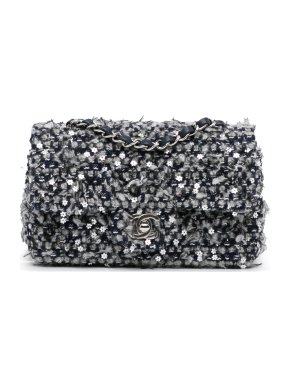 Chanel Sequin Tweed Mini Flap Bag