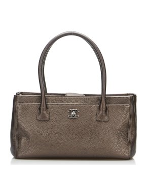 Chanel Grained Leather Small Executive Cerf Tote Bag