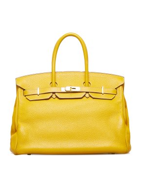 Hermes Soleil Clemence Birkin 35 GHW