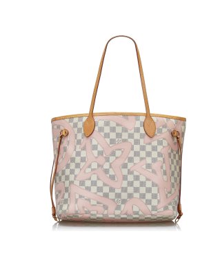 Louis Vuitton Damier Azur Tahitienne Neverfull MM Tote Bag
