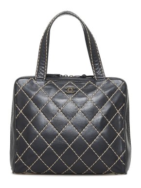 Chanel CC Wild Stitch Quilted Tote Bag