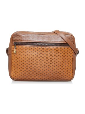 Celine Macadam Leather Crossbody Bag