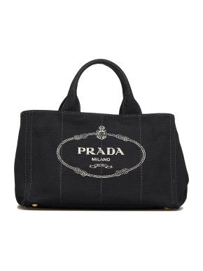 Prada Canapa Logo Canvas Tote Bag