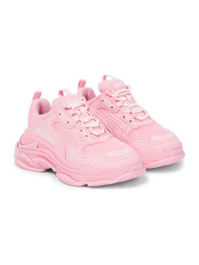 Balenciaga Kids 28 Pink Triple S sneakers