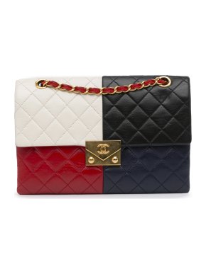 Chanel Pagoda Colorblock Lambskin Quilted Shoulder Bag