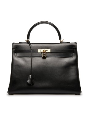 Hermes Box Calf Kelly 35 GHW