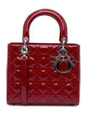 Patent Cannage Medium Lady Dior Bag