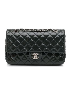 Chanel Patent Quilted Medium Double Flap Bag