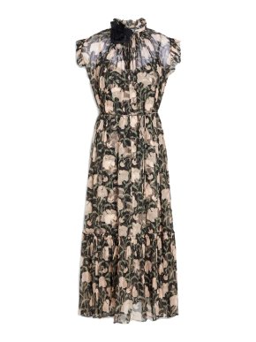 Zimmermann Kaleidoscope Flutter Sleeveless Tiered Dress