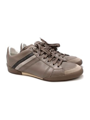 Dior Homme Taupe Leather B18 Sneakers