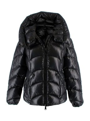 Moncler Akebia quilted patent-shell down jacket