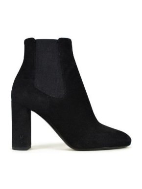 Saint Laurent Black Suede Loulou Chelsea Boots
