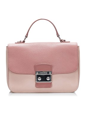 Miu Miu Pink Leather Flap Bag