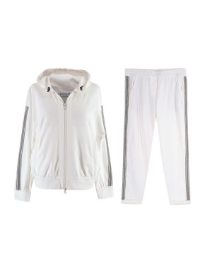 Brunello Cucinelli Monili Embellished Jacket & Joggers