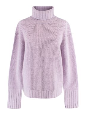 Philosophy di Lorenzo Serafini Lilac Wool Blend Roll Neck Jumper