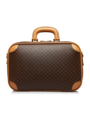 Celine Macadam Coated Canvas Trunk