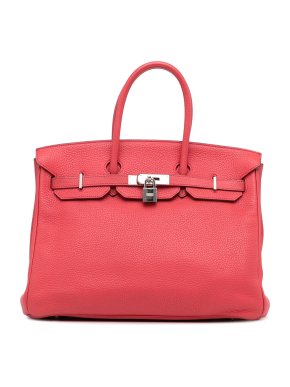 Hermes Rose Jaipur Togo Birkin 35 PHW
