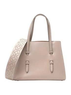 Alaia Small Grey Leather Studded Shoulder Bag