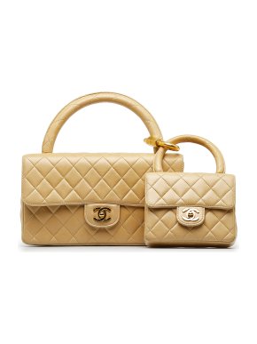 Chanel Kelly Parent and Child Flap Bag Set