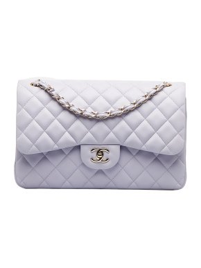 Chanel Lilac Jumbo Classic Lambskin Double Flap