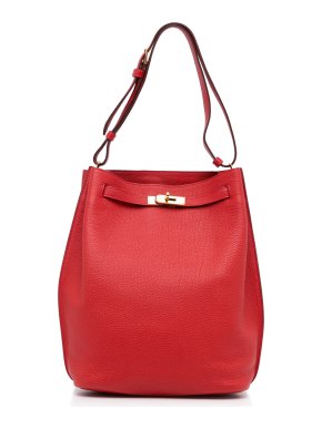 Hermes Red Togo Leather So Kelly 26 GHW