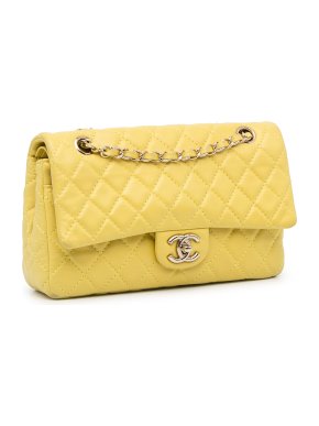 Chanel Medium Classic Double Stitch Calfskin Double Flap