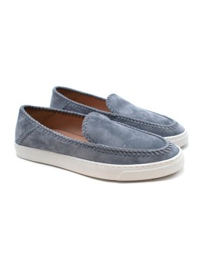 Giorgio Armani Powder Blue Suede Loafers