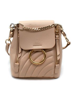 Chloe Nude Mini Faye Backpack