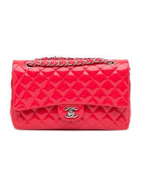 Chanel Red Patent Double Flap Bag